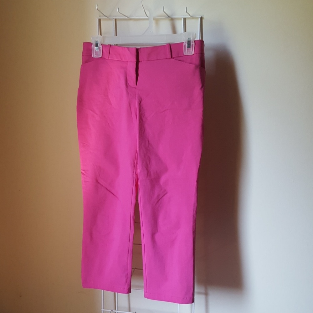 Worthington💙 Hot Pink Cropped Regular Ankle Pant